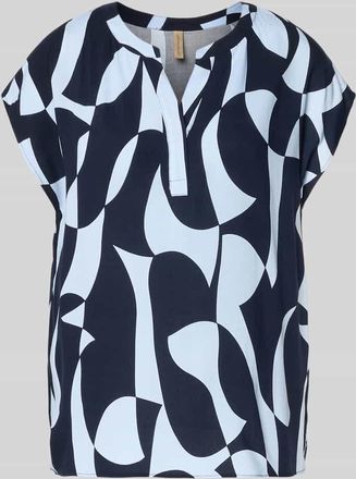 Soyaconcept Regular Fit Bluse aus Viskose mit V-Ausschnitt Modell CHANISE in Hellblau, Gr&ouml;&szlig;e XXL