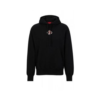 HUGO BOSS Hombre, Sudaderas, Negro, Talla: L