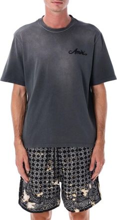 Amiri Bleach Bandan Patch Tee