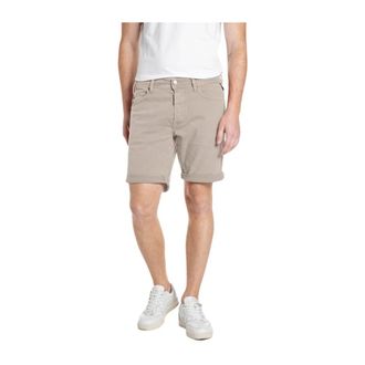 Replay Uomo, Pantaloncini, Beige, W31, new