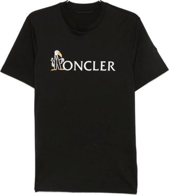 Moncler Tops, Heren, Zwart, XL, T-shirt