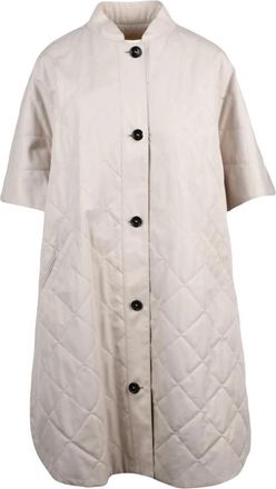 Max Mara Borel Mantella Trapuntata - Dames - Mantel - Beige - ONE Size - Katoen - Jassen