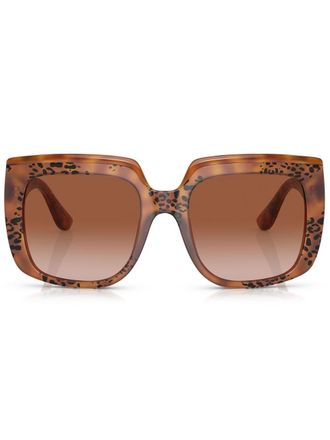 Dolce & Gabbana Eyewear Occhiali da sole squadrati oversize - Verde