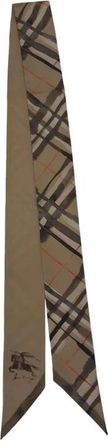 Burberry Watercolour Check Zijden Sjaal - unisex - Zijden sjaals - Beige - ONE Size - Accessoires