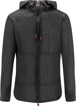 Kiton Ciro Paone Zip-through - Heren - Vesten met rits - Blauw - S - Hoodies & sweatvesten