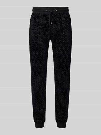 Christian Berg Relaxed Fit Sweatpants mit Ges&auml;&szlig;tasche in Black, Gr&ouml;&szlig;e L