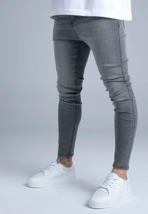 Siksilk Mens Grey Skinny Jeans 38