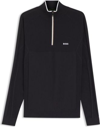 BOSS Zip-neck sweater