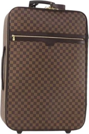 Louis Vuitton Pre-owned Weekend Bags, female, Brown, Size: ONE SIZE Pre-owned Vintage Damier Ebene Suitcase