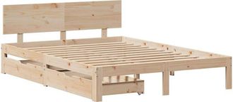 vidaXL Bed Frame with Drawers without Mattress 135x190 cm Double vidaXL