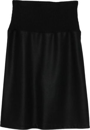 Jil Sander ribbed midi skirt - Black