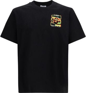 Casablanca Zwarte Katoenen T-Shirt