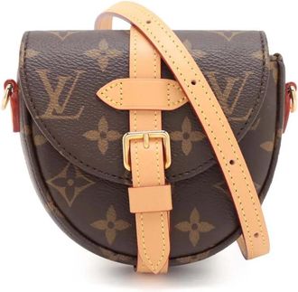Louis Vuitton Borsa a tracolla Chantilly micro con monogramma 2021-2025 - Marrone