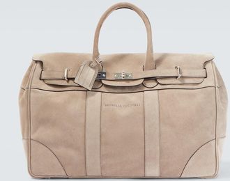 Brunello Cucinelli Suede duffel bag