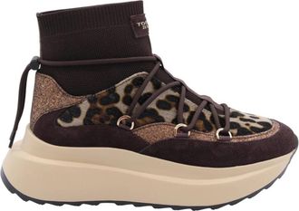 Tosca Blu Lelie Sneaker - Dames - Sneakers - Bruin - 37 EU - Schoenen