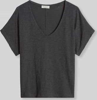 Marc O'Polo Loose Fit T-Shirt aus reiner Baumwolle in Dunkelgrau, Gr&ouml;&szlig;e XXL