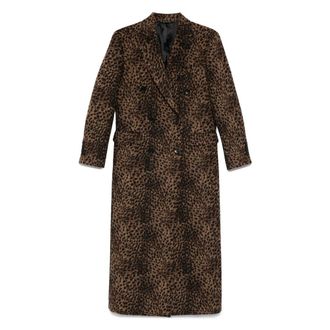 Eraldo Leopard-print Double-breasted Coat