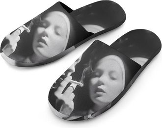 Generic Nuns Smoking Mens House Slippers Slip Indoor Slipper On Shoes Warm Outdoor