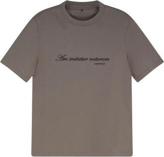 Brunello Cucinelli Tops, Heren, Grijs, S, Katoen, Brunello Cucinelli T-shirts en Poloshirts