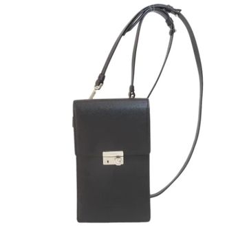 Prada Pre-owned Cross Body Bags, female, Black, Size: ONE SIZE Pre-owned Leather prada-bags