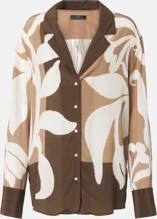 Sir. Portia silk satin pajama shirt