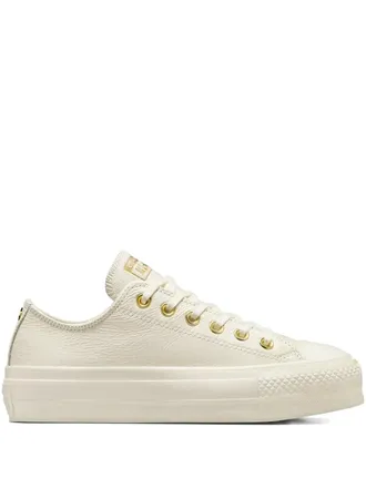 Converse Chuck Taylor All Star trainers - women - Rubber/Fabric/Calf Leather - 9.5 - Neutrals