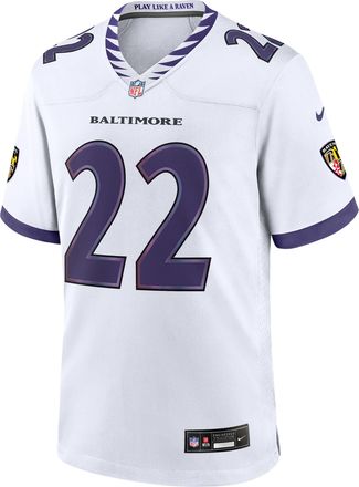 Nike Derrick Henry Baltimore Ravens Nike Mens NFL Game Jersey in White | 67NM0FDK8GF-CZF