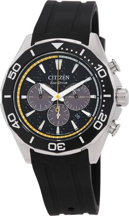 Citizen Endeavor Chronograph Quartz Black Dial Mens Watch CA4730-08E