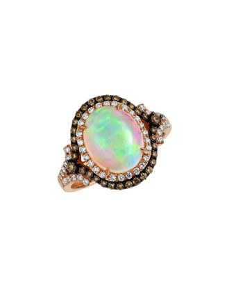 Le Vian Chocolatier 14K Strawberry Gold 2.29 Ct. Tw. Diamond & Opal Ring