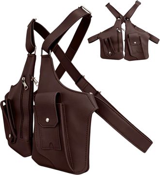 Generic Double Shoulder Armpit Bag - CrossbodyAnti-theft Adjustable Shoulder Bag, Hidden Carry Organizer, Safe Passport And Money Holster, Compact Versatile F