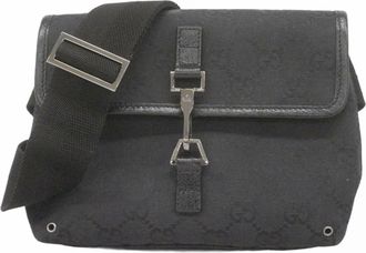 Gucci Black Canvas Fanny Pack (Pre-Owned)