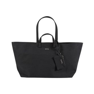 A.P.C. Bolso Canvas - female - A.P.C. - Shopping Bags - Black - ONE SIZE - Bags