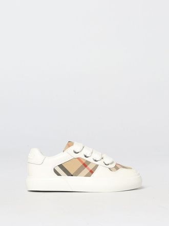 Burberry Sneakers Check Burberry in pelle e canvas