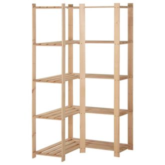 vidaXL Vidaxl - Estanter&iacute;a De Esquina 5 Niveles Pino Macizo 82,5x82,5x170 Cm