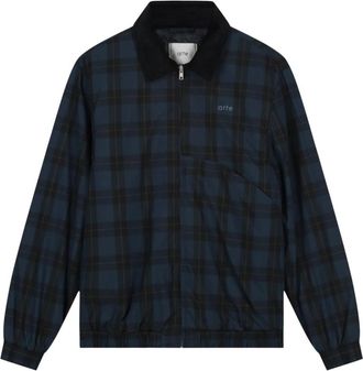 Arte Arc Plaid Jacket - Heren - Bomber jackets - Blauw - 2XL - Jassen