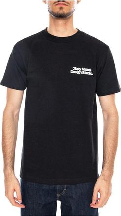 Obey Visual Design Studio Classic T-Shirt - Heren - T-shirts - Zwart - S - Katoen - Tops