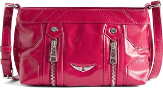 Zadig&Voltaire Sunny Mood Vintage Patent Crossbody Bag in Podium at Nordstrom