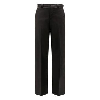 Pantaloni Torino Straight Trousers, male, Black, XL, Black Trousers for Men