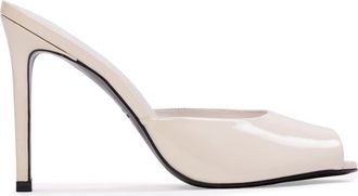 Black Suede Studio Uma 100 Mule in Coconut Patent Leather at Nordstrom, Size 40