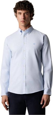 Brooks Brothers Slim Fit Oxford Non-Iron Button Down Shirt - Heren - Casual Overhemden - Blauw - M - Katoen - Overhemden