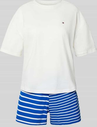 Tommy Hilfiger Regular Fit Pyjama aus reiner Baumwolle in Bleu, Gr&ouml;&szlig;e XL