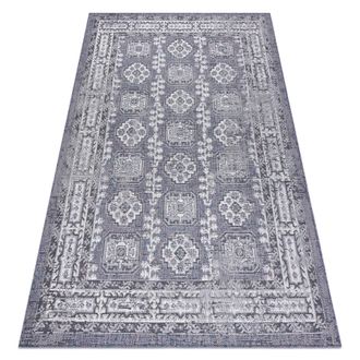 RugsX Tappeto Sizal Sion Telaio, Ornamento, Vintage 2832 Tessuto Piatto Blu / Rosa / Ecru Multicolour 120x170 Cm