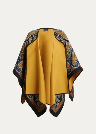 Etro Paisley Jacquard Cape
