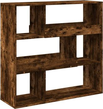 vidaXL Separador De Ambientes Madera Roble Ahumado 100x33x94,5 Cm Vidaxl