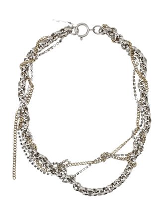 Justine Clenquet Celina Asymmetrical Multi-Layered Chain Necklace