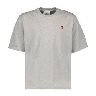 Ami T-Shirts, male, Gray, Size: L Ami de Coeur T-shirt