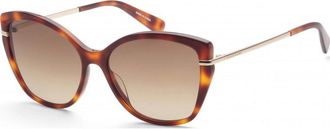 Longchamp Womens LO627S 57 214 Sunglasses - Brown - One Size