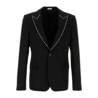 Alexander McQueen Classic Black Wool Blazer