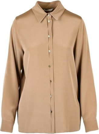 Max Mara Overhemden, Dames, Bruin, M, Avion Shirt