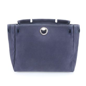 Herm&egrave;s Navy Backpack Shoulder Bag (Pre-Owned)